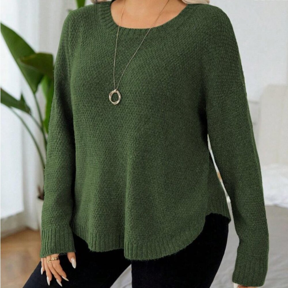 Shein Calvaya Plus Size Women's Casual Pullover Sweater NWOT